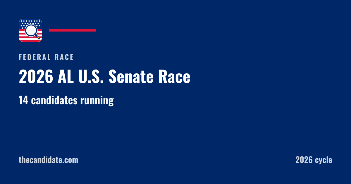2026 AL U.S. Senate Race | The Candidate
